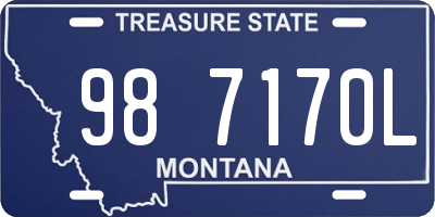 MT license plate 987170L