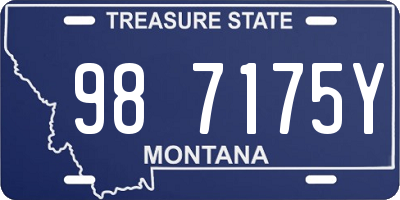 MT license plate 987175Y