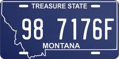MT license plate 987176F