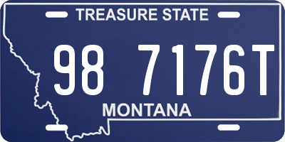 MT license plate 987176T