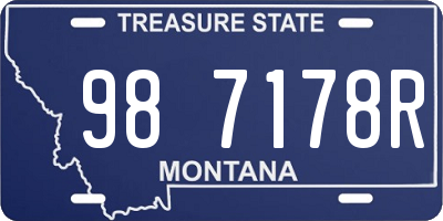 MT license plate 987178R