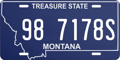 MT license plate 987178S