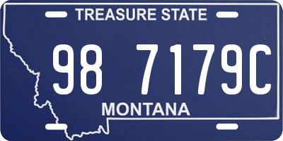 MT license plate 987179C