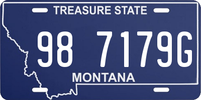 MT license plate 987179G