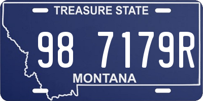 MT license plate 987179R