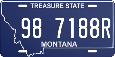 MT license plate 987188R