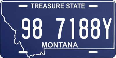 MT license plate 987188Y