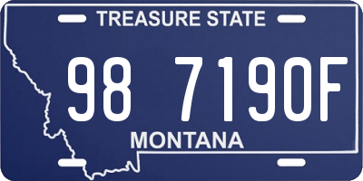 MT license plate 987190F