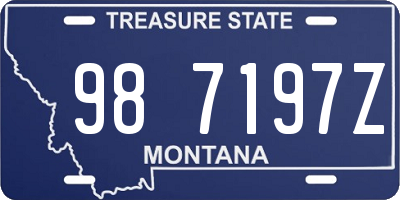 MT license plate 987197Z