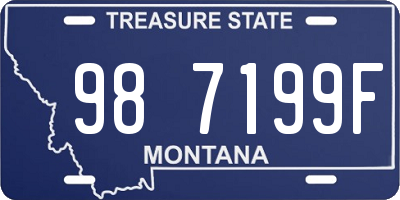 MT license plate 987199F