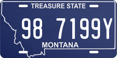 MT license plate 987199Y