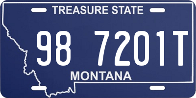 MT license plate 987201T