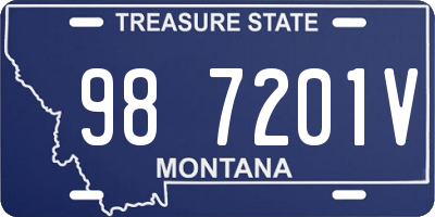 MT license plate 987201V