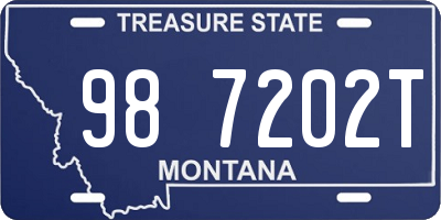 MT license plate 987202T