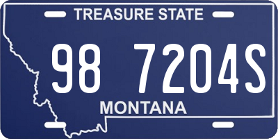 MT license plate 987204S