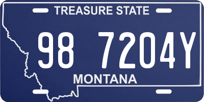 MT license plate 987204Y