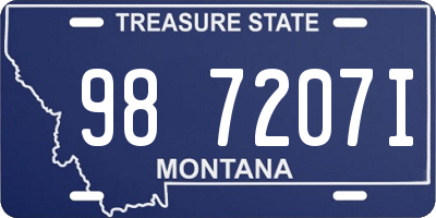 MT license plate 987207I