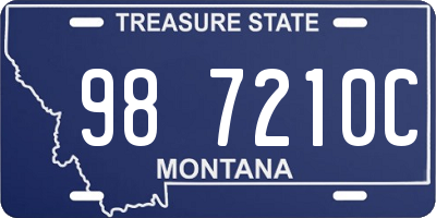 MT license plate 987210C