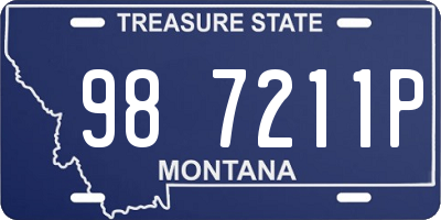 MT license plate 987211P