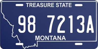 MT license plate 987213A