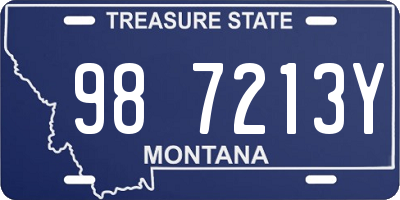 MT license plate 987213Y