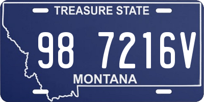 MT license plate 987216V