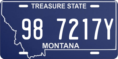 MT license plate 987217Y