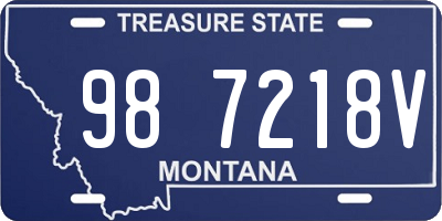 MT license plate 987218V