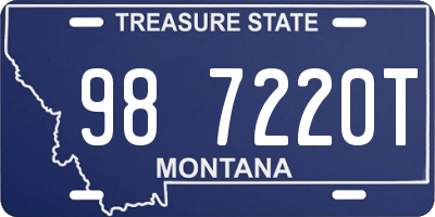 MT license plate 987220T