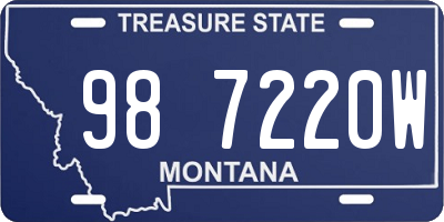 MT license plate 987220W