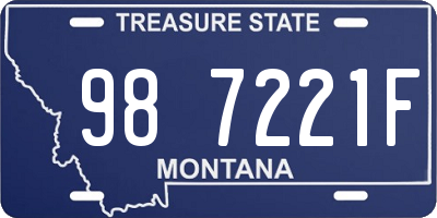 MT license plate 987221F