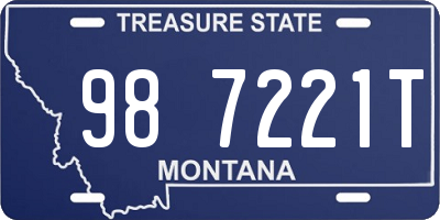 MT license plate 987221T