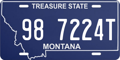 MT license plate 987224T