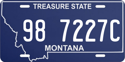 MT license plate 987227C