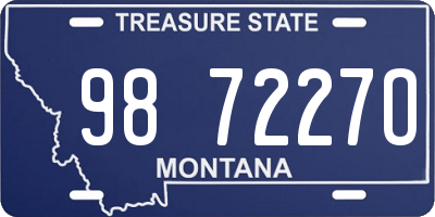 MT license plate 987227O