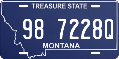 MT license plate 987228Q