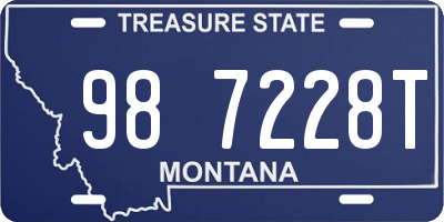 MT license plate 987228T