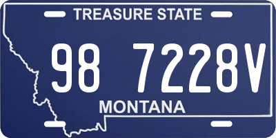 MT license plate 987228V