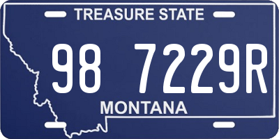 MT license plate 987229R