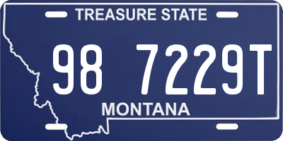 MT license plate 987229T