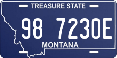MT license plate 987230E
