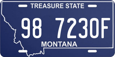 MT license plate 987230F