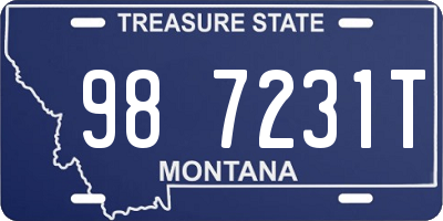 MT license plate 987231T