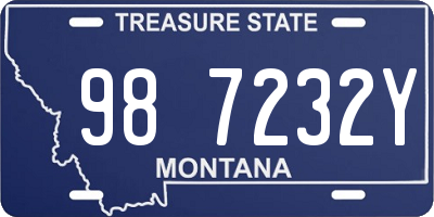 MT license plate 987232Y