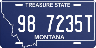 MT license plate 987235T