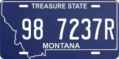 MT license plate 987237R