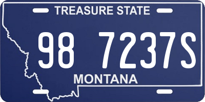 MT license plate 987237S