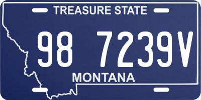 MT license plate 987239V
