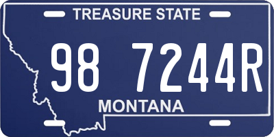 MT license plate 987244R