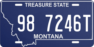 MT license plate 987246T